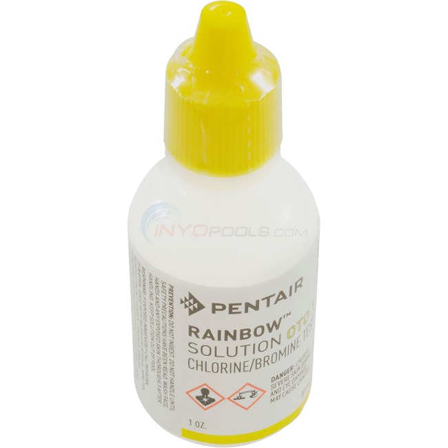 Pentair Rainbow OTO test solution liquid bottle